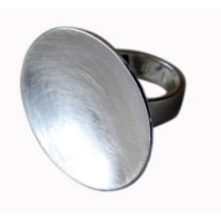 Parabolring, Silber, grobmattiert Parabolring, Silber, grobmattiert