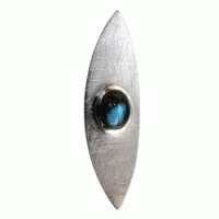 Anhänger, Silber mit Mondstein Anhänger, Silber mit Mondstein