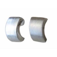 Halbcreole, Silber 6 x 12 mm Halbcreole, Silber 6 x 12 mm