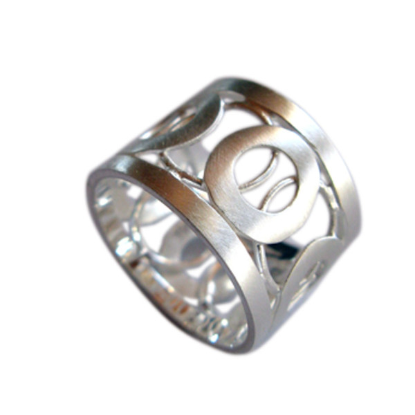 Designring aus 925er Silber