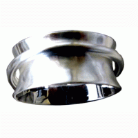 Gewölbter Ring mit freiumlaufendem Ring.,Silber  Gewölbter Ring mit freiumlaufendem Ring.,Silber