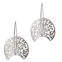 Floraler Ohrhänger in Silber Floraler Ohrhänger in Silber