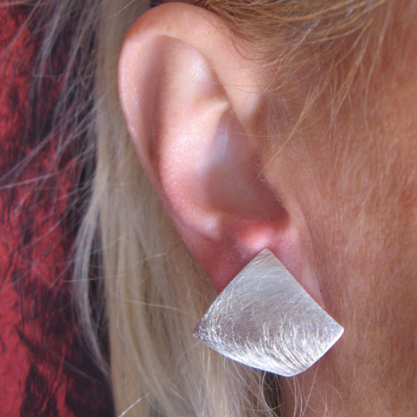 Ohrstecker, Silber,icematt