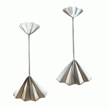 beweglicher Ohrstecker, Silber