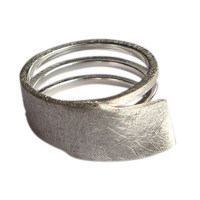 Ring, Silber, eismatt Ring, Silber, eismatt