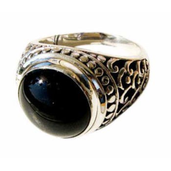 Ring,Silber, Onyx