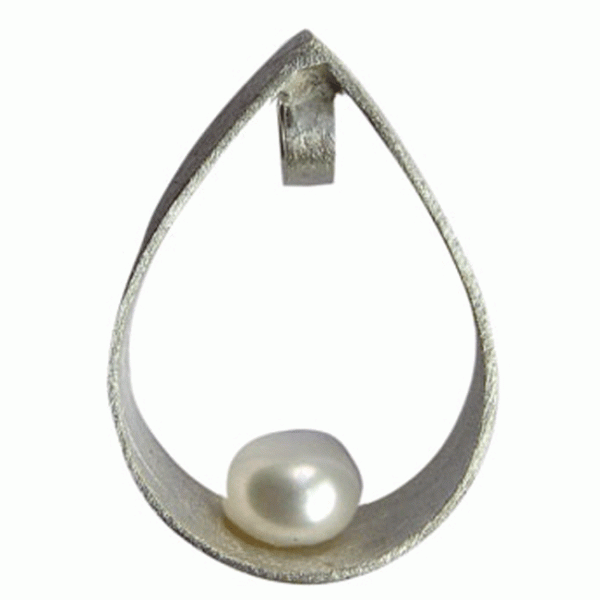 P 658 Silberanhänger mit Perle