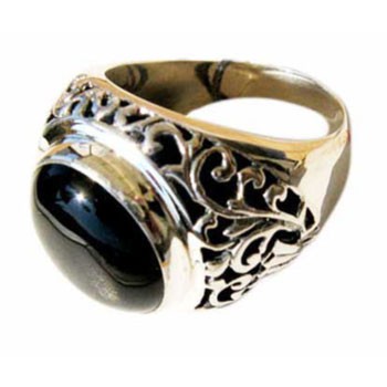 Ring,Silber, Onyx