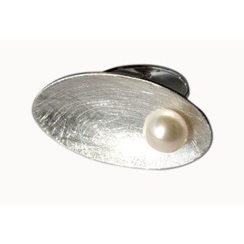 Ring, Silber mit Perle