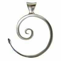 Spiralanhänger, Silber, feinmatt Spiralanhänger, Silber, feinmatt