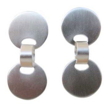 Ohrstecker , beweglich ca. 40 x 20 mm