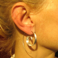 Silbercreole zum Eindrehen Silbercreole zum Eindrehen