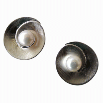 Ohrstecker Silber mit Perle