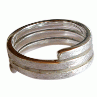 R 679 offener Silberring, icematt R 679 offener Silberring, icematt