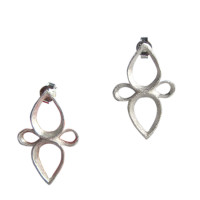 E 123 Blütenohrstecker, handgefertigt E 123 Blütenohrstecker, handgefertigt