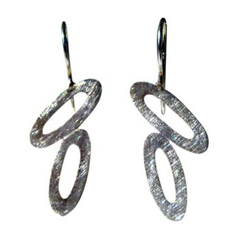 Ohrhänger, Silber 33x22mm
