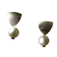 Ohrstecker, Silber mit Zuchtperle Ohrstecker, Silber mit Zuchtperle