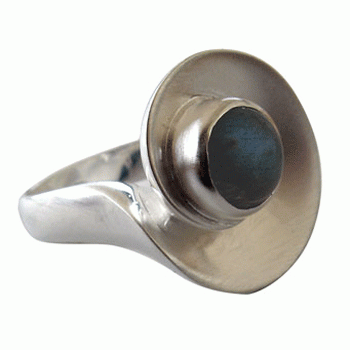 Ring, Silber mit Labradorith