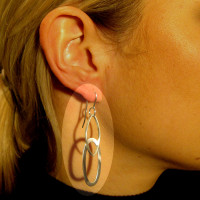 Designohrhänger , 925er Silber Designohrhänger , 925er Silber